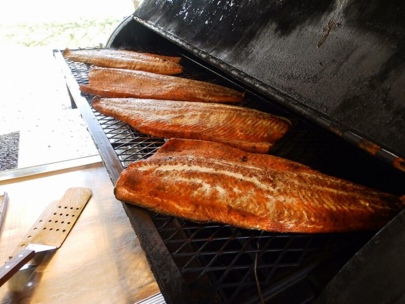 Grilled Salmon on Meadow Creek TS120 Tank Smoker Grilled Salmon on Meadow Creek TS120 Tank Smoker