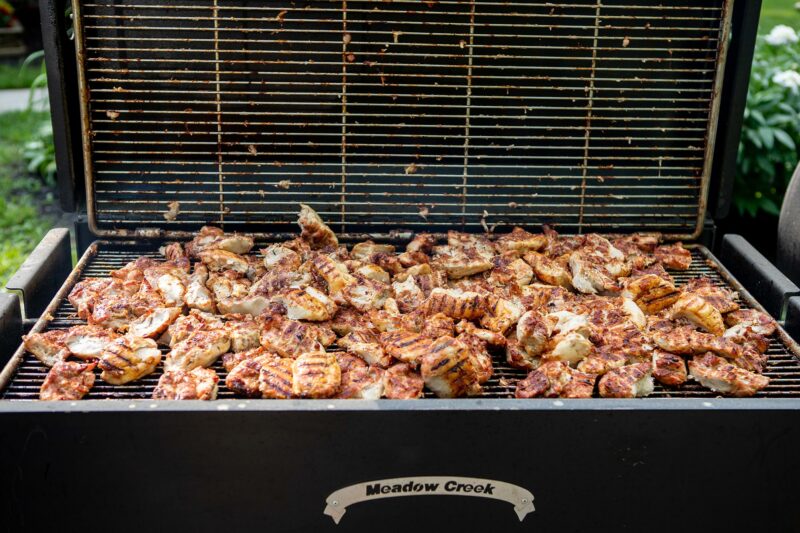 Grilled Chicken on Meadow Creek BBQ42 Chicken Cooker Grilled Chicken on Meadow Creek BBQ42 Chicken Cooker