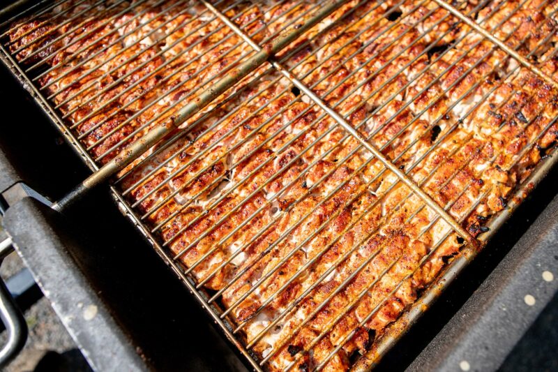 Grilling Chicken Thighs on Meadow Creek BBQ42 Chicken Cooker Grilling Chicken Thighs on Meadow Creek BBQ42 Chicken Cooker