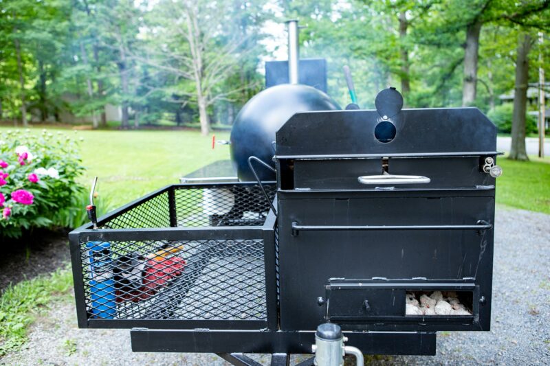 Grilling Chicken Thighs on Meadow Creek BBQ42 Chicken Cooker Grilling Chicken Thighs on Meadow Creek BBQ42 Chicken Cooker