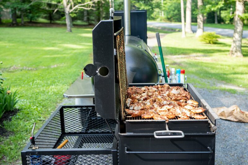 Grilling Chicken Thighs on Meadow Creek BBQ42 Chicken Cooker Grilling Chicken Thighs on Meadow Creek BBQ42 Chicken Cooker