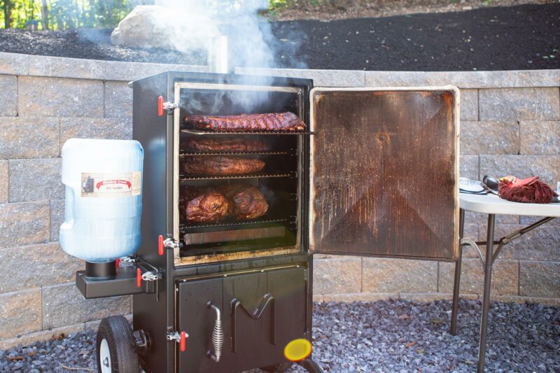 Smoking Briskets, Pork Butts and Baby Back Ribs on Meadow Creek BX25 Box Smoker Smoking Briskets, Pork Butts and Baby Back Ribs on Meadow Creek BX25 Box Smoker