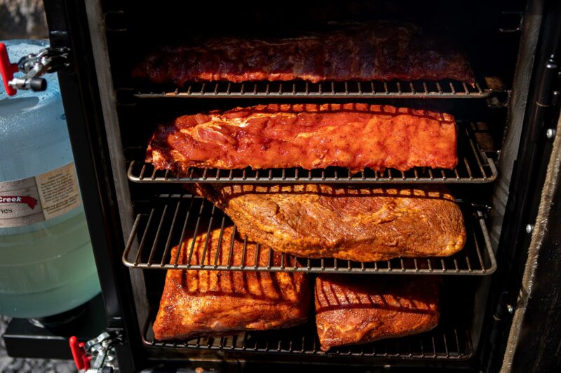 Smoking Briskets, Pork Butts and Baby Back Ribs on Meadow Creek BX25 Box Smoker Smoking Briskets, Pork Butts and Baby Back Ribs on Meadow Creek BX25 Box Smoker
