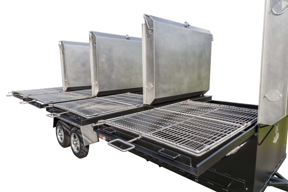 Meadow Creek BBQ144 Commercial Chicken Cooker Trailer (4 pit) – Meadow  Creek Welding, LLC