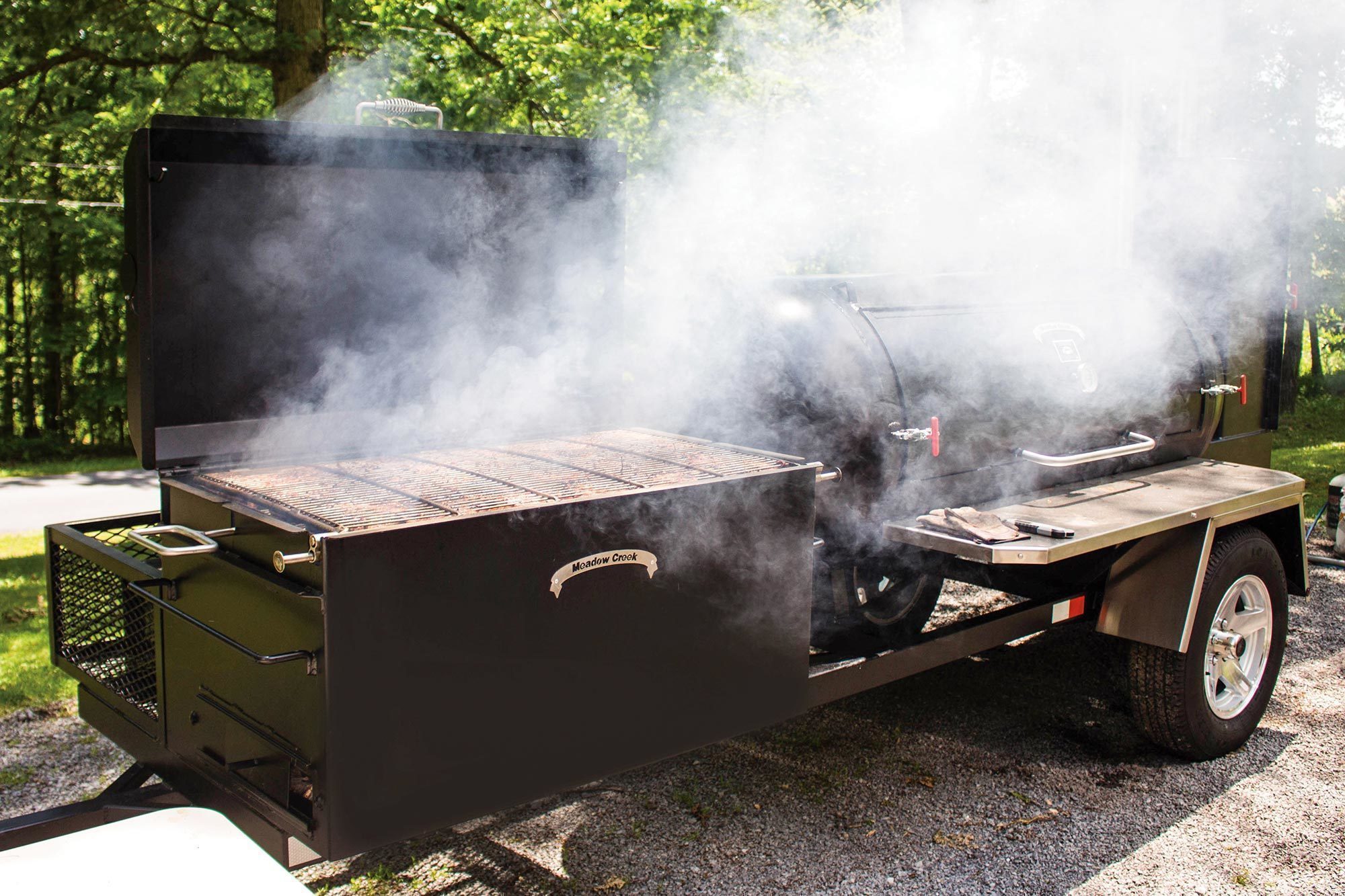 Meadow Creek TS250 Barbeque Smoker Trailer Creek Welding, LLC