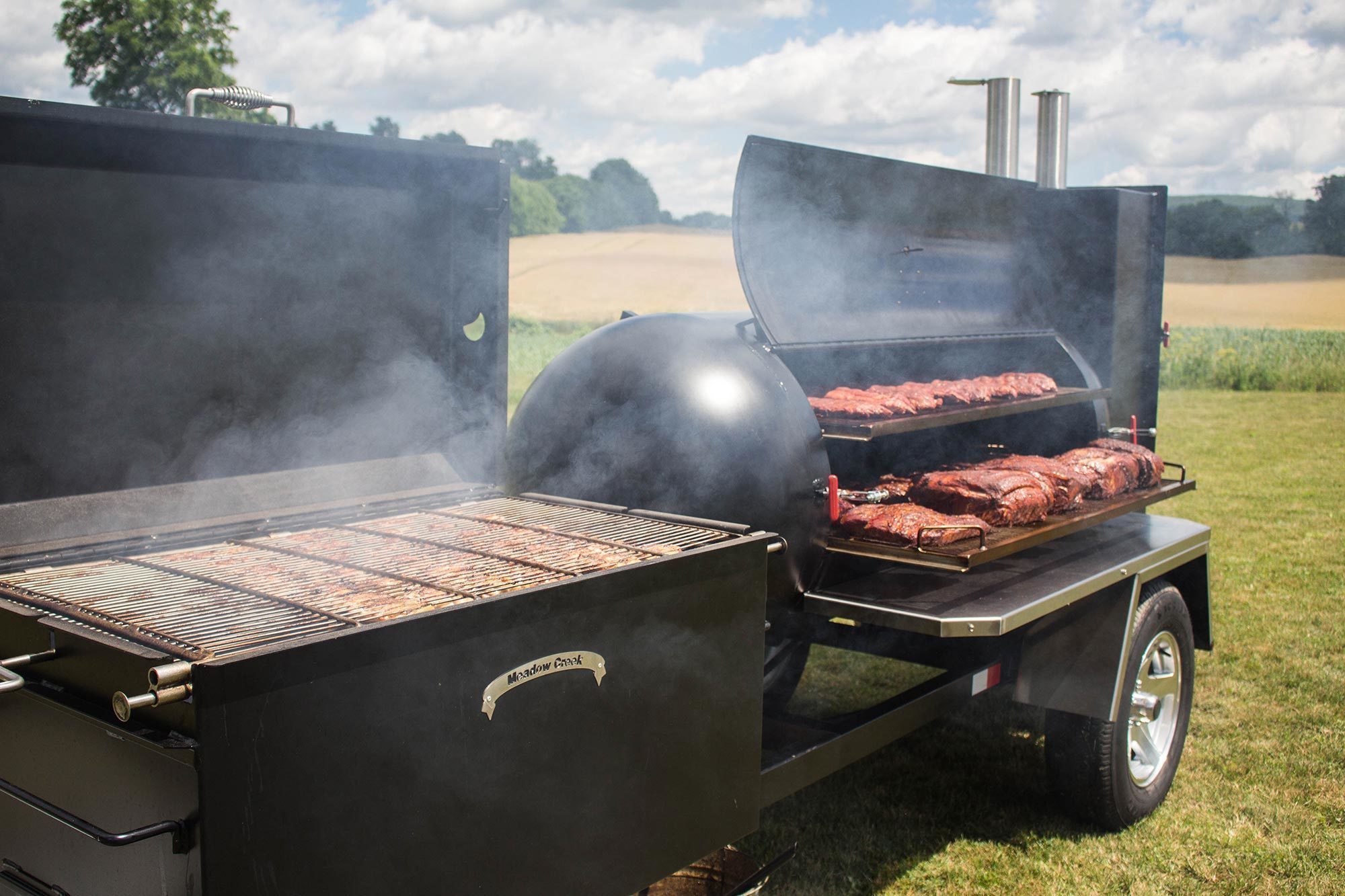 Backyard Smoker  Custom BBQ Smokers and Trailers