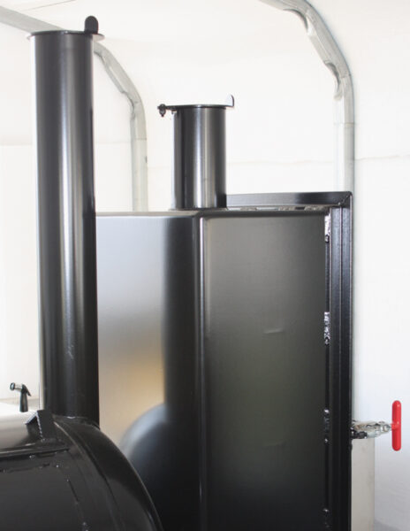 Meadow Creek Live Smoke on Tank Smoker Live Smoke in Warming Box