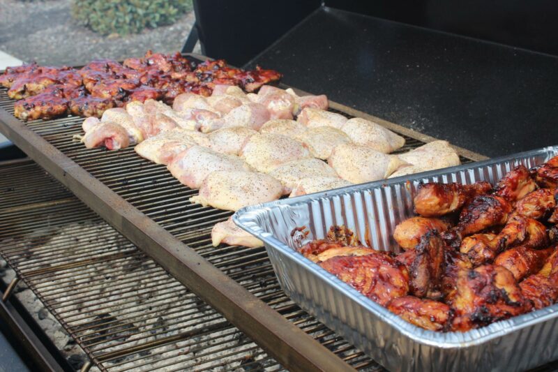 Chicken BBQ on Meadow Creek PR60T Pig Roaster