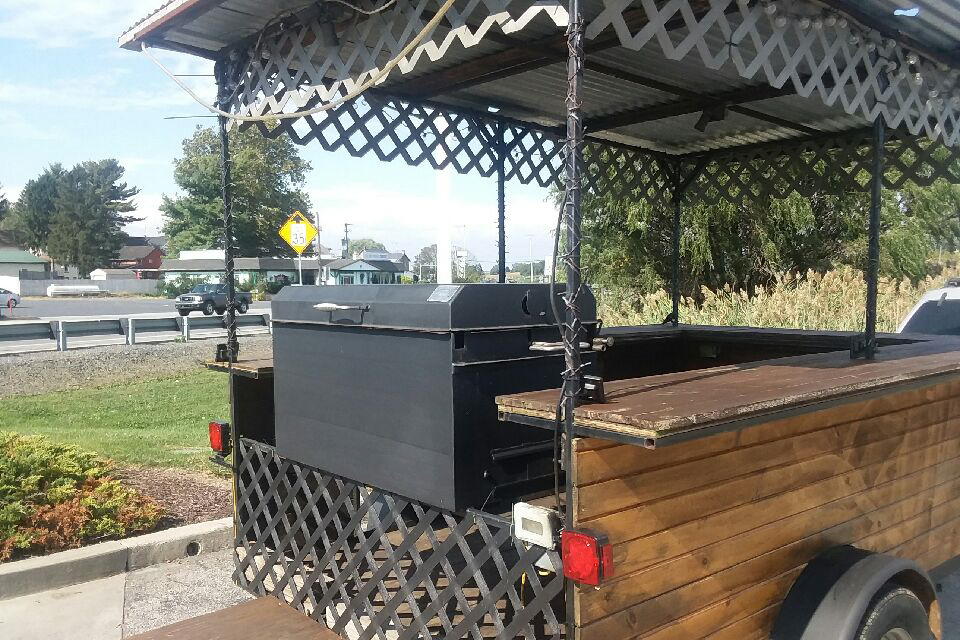 Trailer with Meadow Creek_BBQ42 Barbecue Smoker Trailer with Meadow Creek_BBQ42 Barbecue Smoker