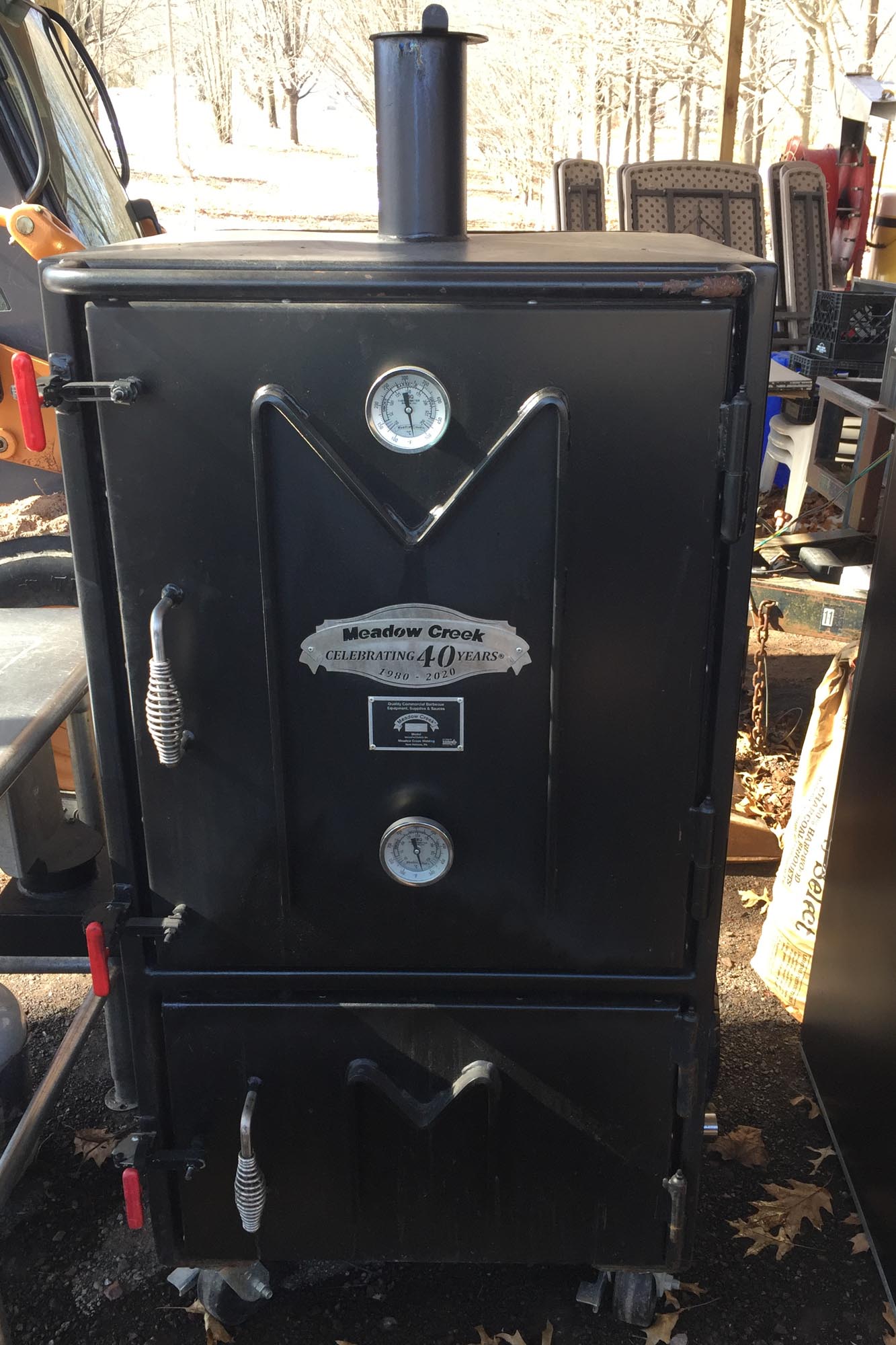 Used Meadow Creek BX50 Box Smoker Meadow Creek BX50 Box Smoker used about 10 times