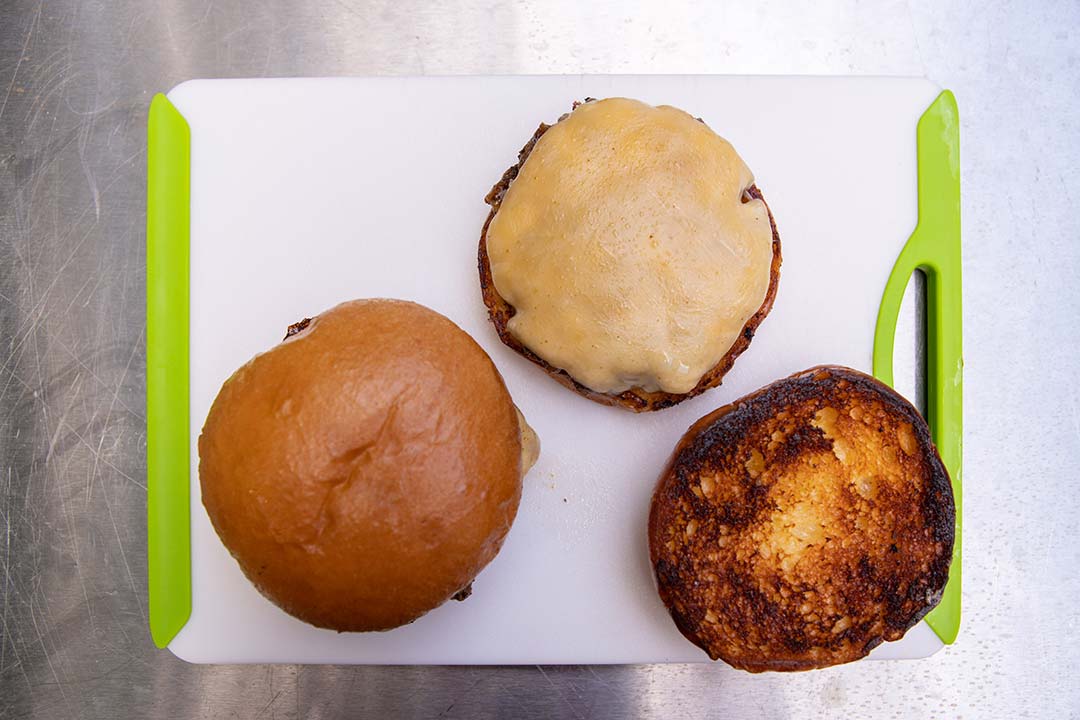 Basic smash burgers with weber gourmet burger seasoning and brioche buns :  r/blackstonegriddle