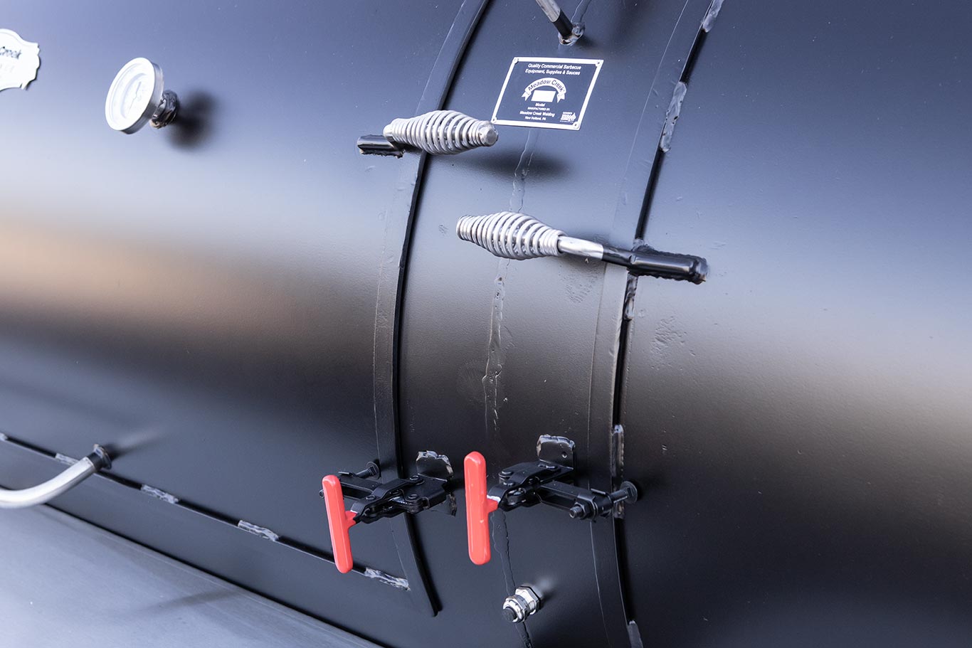 Handles and Positive-Lock Latches on Smoker Doors