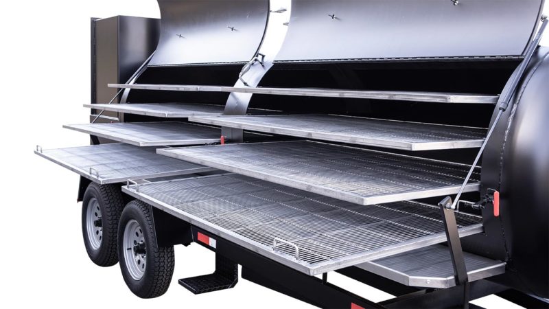 Sliding Stainless Steel Grates (Shown With Optional Stainless Steel Exterior Shelves) Sliding Stainless Steel Grates (Shown With Optional Stainless Steel Exterior Shelves)